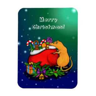 Merry Christmas with Rat Prince Magnet
