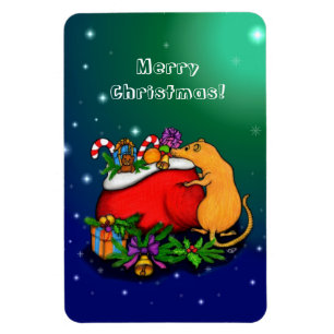 Merry Christmas with Rat Prince Magnet
