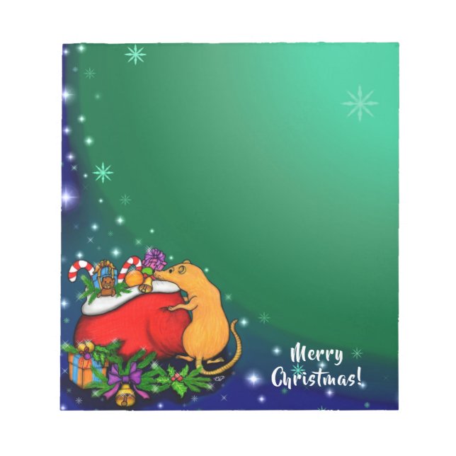 Merry Christmas with Rat Prince Notepad (Front)