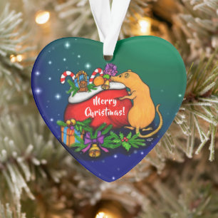 Merry Christmas with Rat Prince Ornament