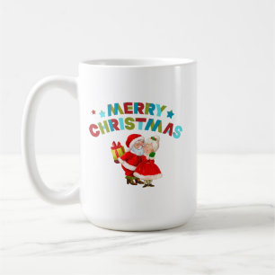 Merry Christmas with Santa Coffee Mug