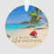 Merry Christmas With Santa Hat In The Tropics