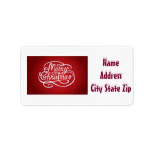 ***MERRY CHRISTMAS*** "with *SNOW FONT" LABEL