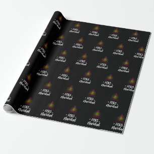 Merry Christmas with Spanish  flag Wrapping Paper