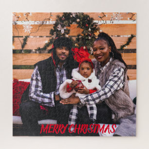 MERRY CHRISTMAS WITH THE WHOLE FAMILY PICTUR JIGSAW PUZZLE
