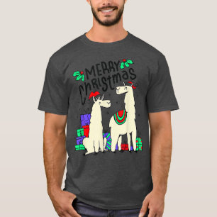 Merry Christmas with this cute lama, llama  T-Shirt