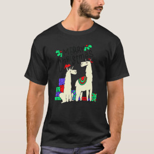 Merry Christmas With This Cute Lama Llama T-Shirt