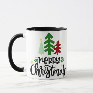 MERRY CHRISTMAS with TREES Mug
