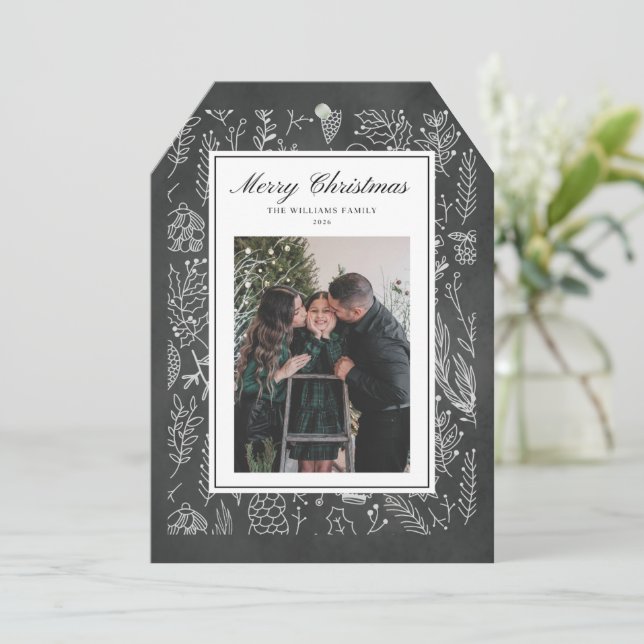 Merry Christmas with Wilson Family 2026  Greeting  Card (Standing Front)