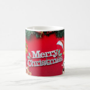 Merry Christmas with Winter Reindeer holiday gift Coffee Mug