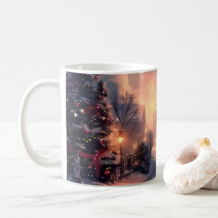 Merry Christmas with Winter Reindeer holiday gift  Coffee Mug