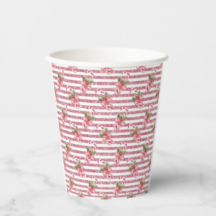 Merry Christmas with Winter Reindeer holiday gift Paper Cups