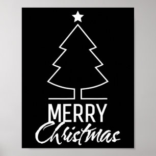 Merry Christmas Women Men Kids Boys Girls Xmas Tre Poster