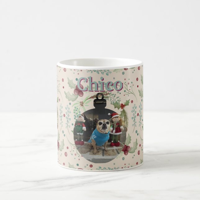 Merry Christmas Woodland Evergreen Wreath  Coffee Mug (Center)