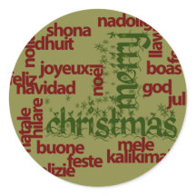 Merry Christmas Word Cloud
