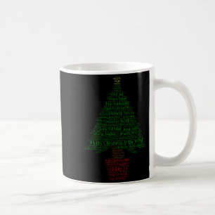 Merry Christmas World Languages Word Tree  Coffee Mug