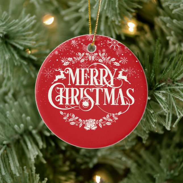 Merry Christmas World's Best Brother Definition Ceramic Ornament (Tree)