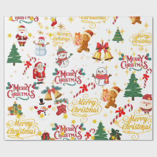 merry christmas wrapp wrapping paper