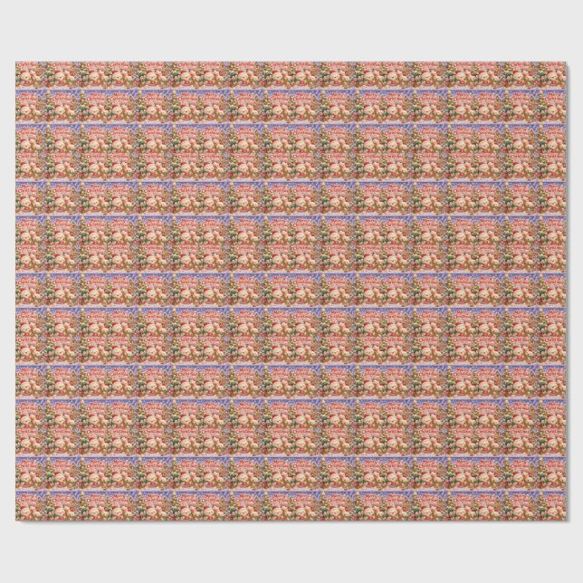 Merry Christmas  Wrapping Paper (Flat)