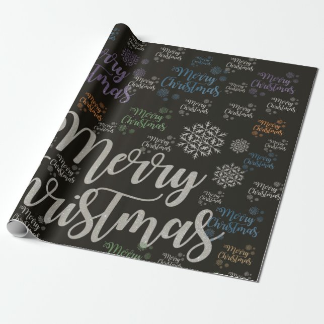 Merry Christmas Wrapping Paper (Unrolled)