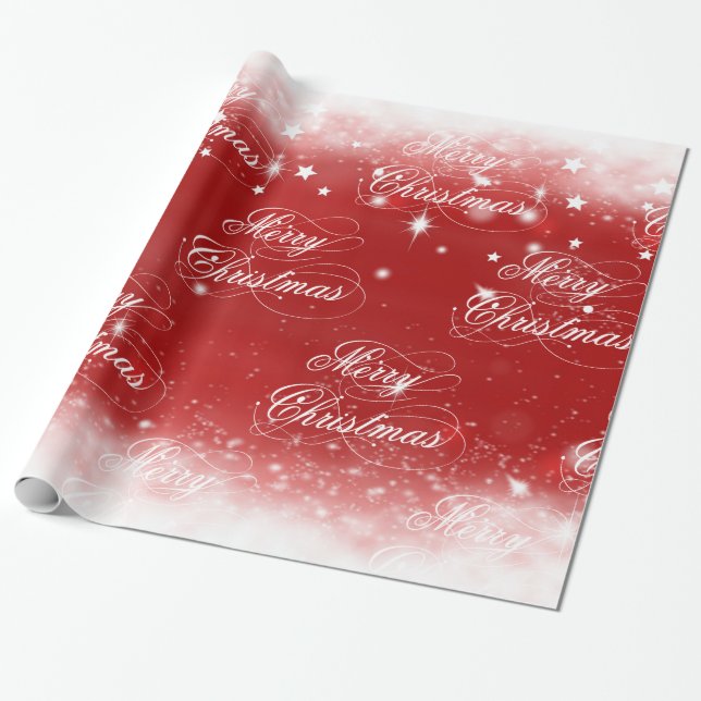 Merry Christmas Wrapping Paper (Unrolled)