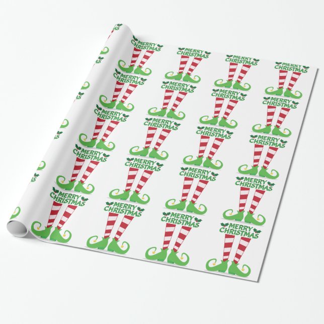 Merry Christmas Wrapping Paper (Unrolled)