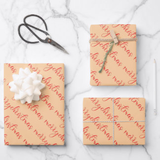 merry Christmas  Wrapping Paper Sheet