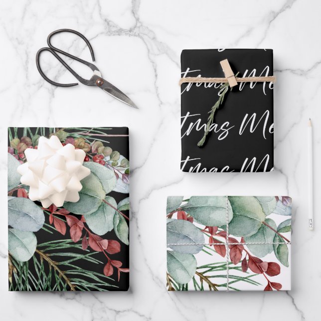 Merry Christmas  Wrapping Paper Sheets (Front)