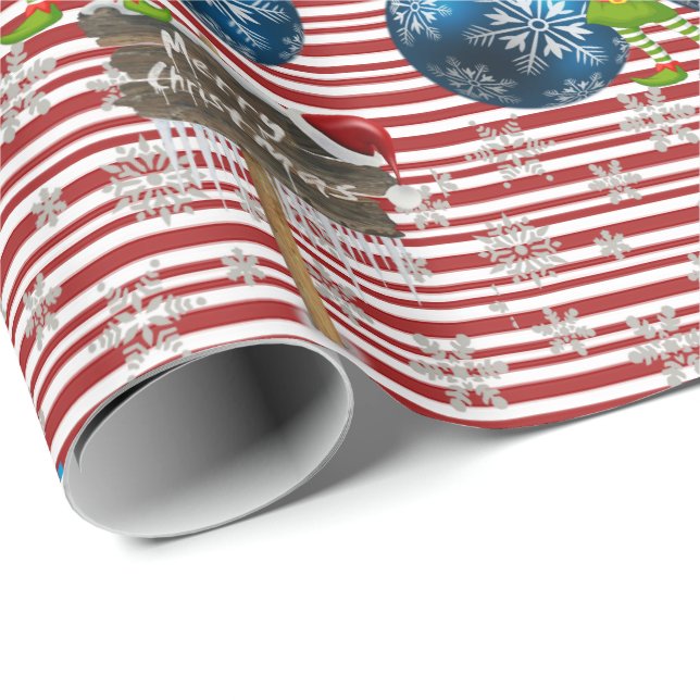 Merry Christmas Wrapping Paper Snowman (Roll Corner)