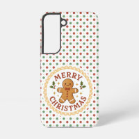 Merry Christmas wreath with gingerbread man