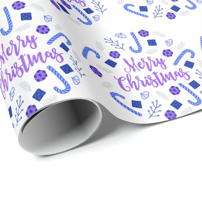 Merry Christmas Wreath Wrapping Paper (Roll Corner)