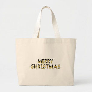 Merry Christmas written in flexible ponies Large Tote Bag