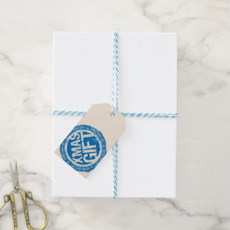 Merry Christmas XMAS Blue & Cream To, From Gift Tags