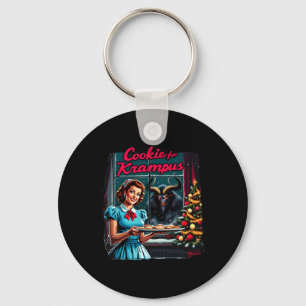 Merry Christmas Xmas Cookies For Krampus Graphic U Key Ring