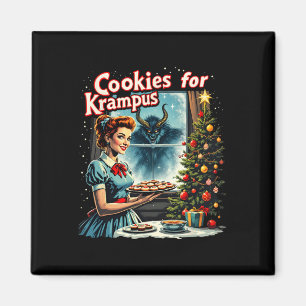 Merry Christmas Xmas Cookies For Krampus Graphic U Magnet