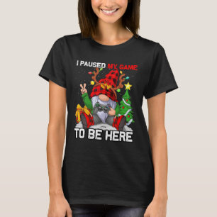 Merry Christmas Xmas Gamer Gnome Video Game Boys K T-Shirt