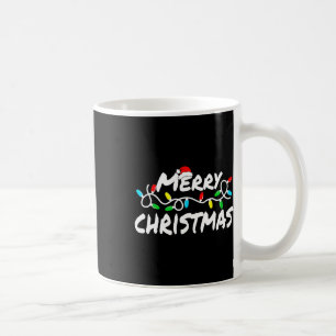Merry Christmas Xmas Lights Pyjamas Holiday Family Coffee Mug