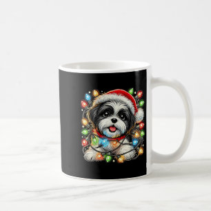 Merry Christmas Xmas Shih Tzu Santa Dog Men Women  Coffee Mug