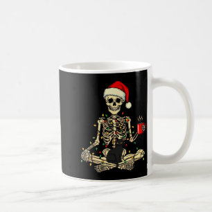 Merry Christmas Xmas Skull Skeleton Funny Matching Coffee Mug