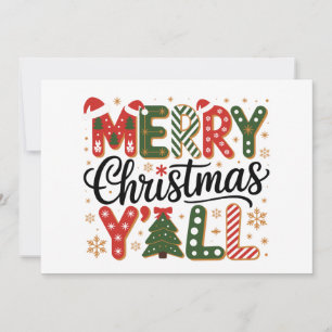 Merry Christmas Y’all Southern Holiday Festive