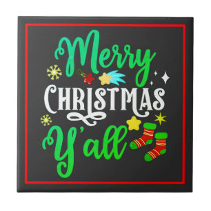 Merry Christmas Y'all-85918 Ceramic Tile