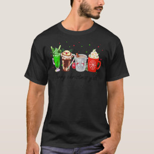 Merry Christmas Y'all Christmas Coffee Hot Cocoa L T-Shirt