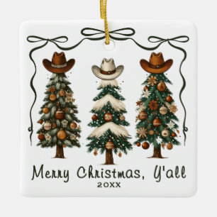 Merry Christmas Y'all Christmas Tree Ornament