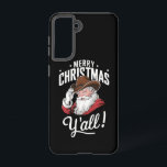 Merry Christmas Y'all Country Cowboy Santa Claus Samsung Galaxy Case<br><div class="desc">Merry Christmas Y'all Country Cowboy Santa Claus</div>