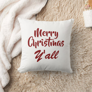 Merry Christmas Y'all Cushion