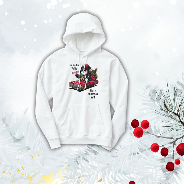Merry Christmas Ya'll Gangster Santa | Hoodie (Creator Uploaded)