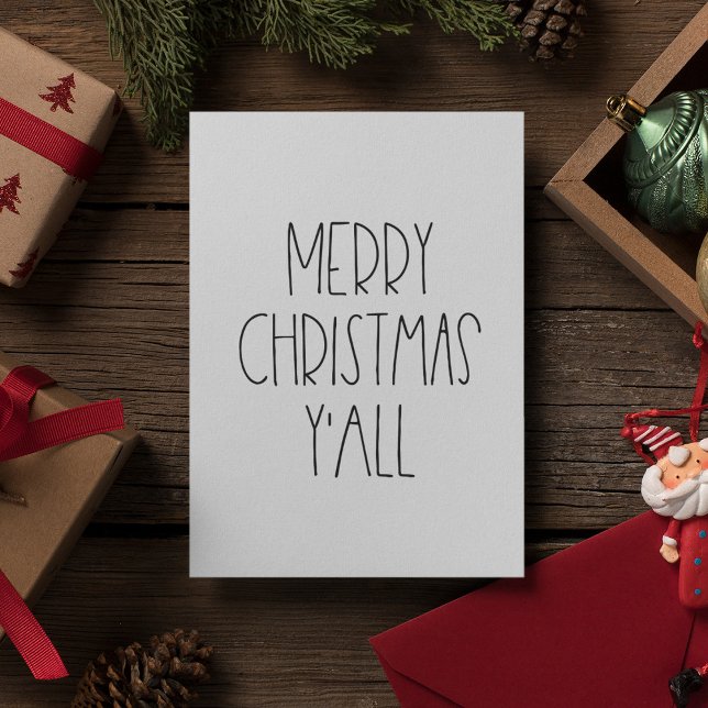 Merry Christmas y'all Holiday Card (Creator Uploaded)