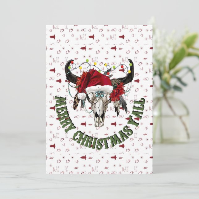 Merry Christmas Y'all Holiday Card (Standing Front)