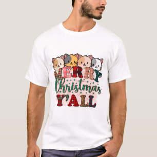Merry Christmas Y'All Kittens T-Shirt