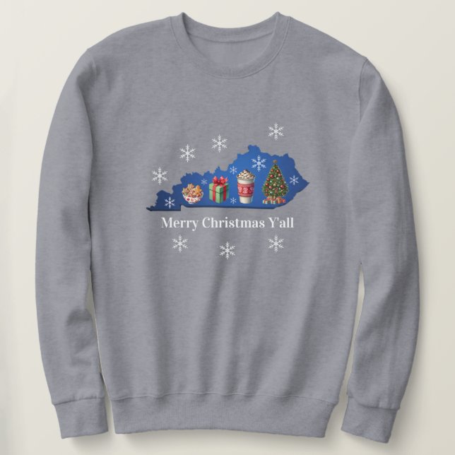 Merry Christmas Y'all Sweatshirt (Design Front)